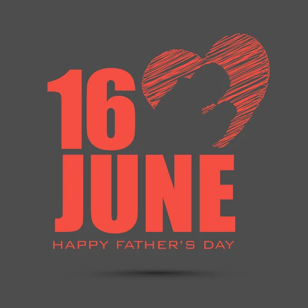 Happy Fathers Day concept for flyer, banner or poster with imag — Stock Vector