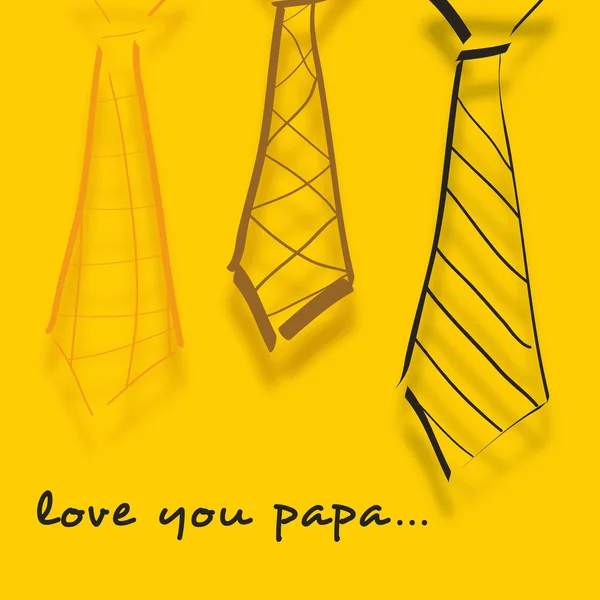 Bannière concept Happy Fathers Day, flyer ou poster design avec sk — Image vectorielle