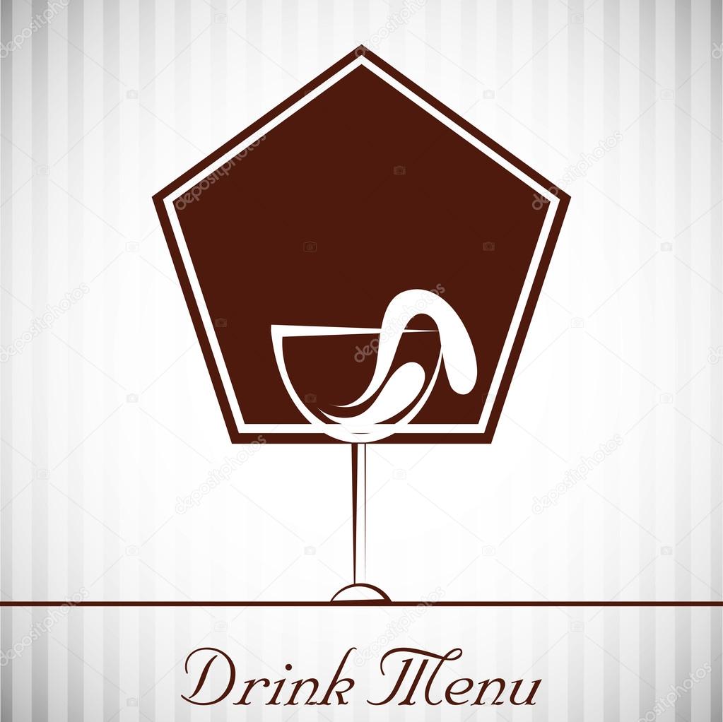 Vintage drink menu cards design.