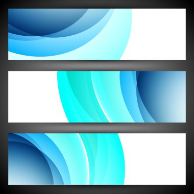 Web sitesi başlığı ya da afiş seti. EPS 10.