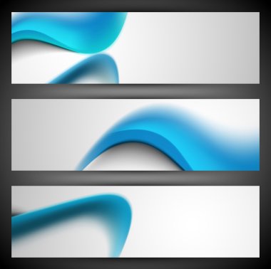 Web sitesi başlığı ya da afiş seti. EPS 10.