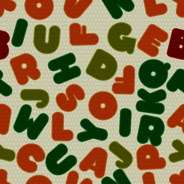 Naadloze patroon met Nederlandse letters, alfabetten. — Stockvector