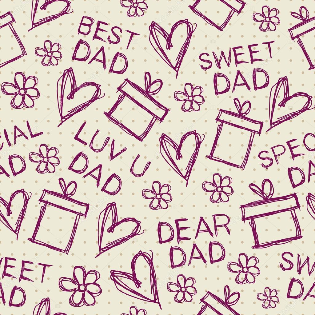 Happy Fathers Day Background.