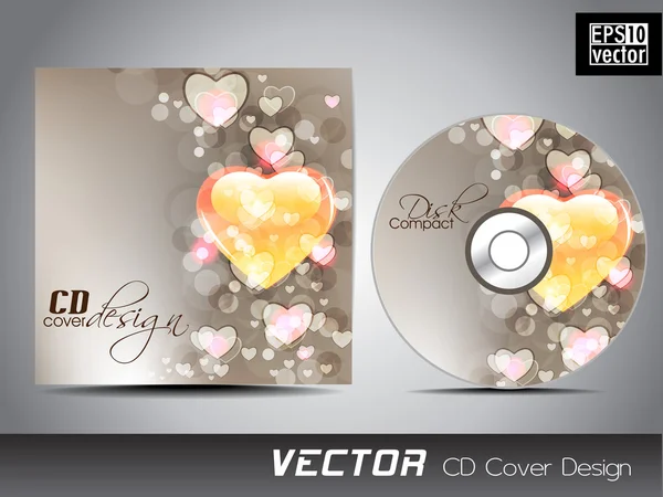 Design de capa de CD para o seu negócio . — Vetor de Stock