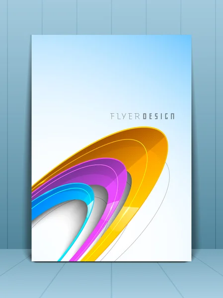 Professionelle Business-Flyer-Vorlage oder Corporate Banner-Design, — Stockvektor