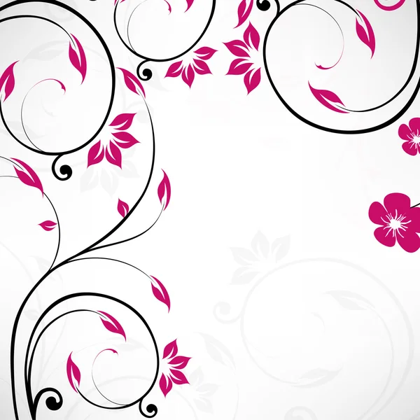 Hermoso fondo abstracto con flores. — Vector de stock