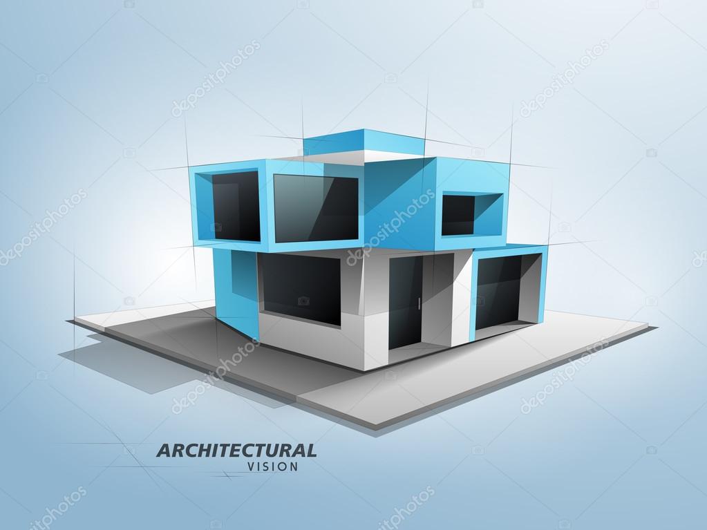 Conceptional architectural designing concept.