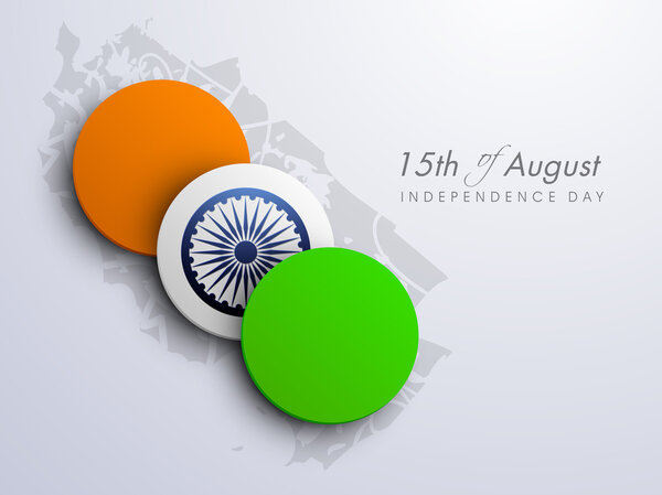Indian Independence Day background, creative concept of national