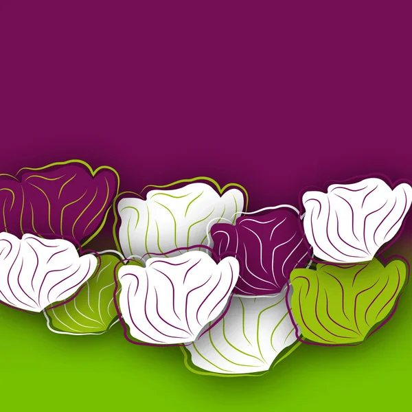 Mooie abstracte achtergrond met bloemen. — Stockvector