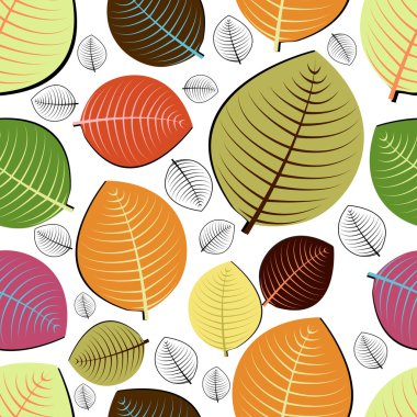 Sonbahar yapraklarıyla kusursuz arkaplan.