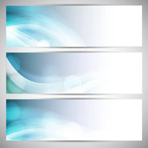 Website-Header oder Banner-Set. EPS 10. — Stockvektor