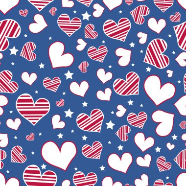 4 Temmuz, Amerikan Bağımsızlık günü için seamless modeli.