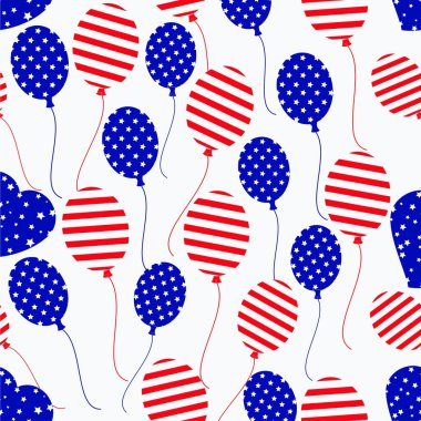 4 Temmuz, Amerikan Bağımsızlık günü için seamless modeli.