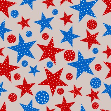 4 Temmuz, Amerikan Bağımsızlık günü için seamless modeli.