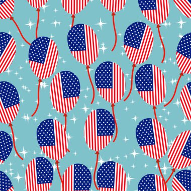 4 Temmuz, Amerikan Bağımsızlık günü için seamless modeli.