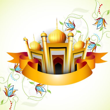 soyut Müslüman topluluk festival eid mubarak arka plan.