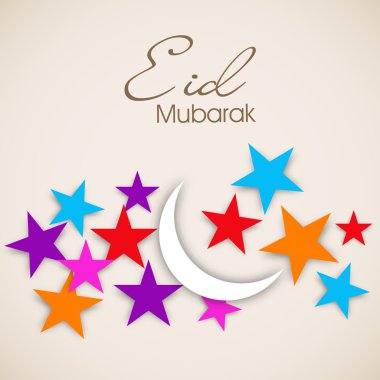 soyut Müslüman topluluk festival eid mubarak arka plan.