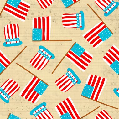 4 Temmuz, Amerikan Bağımsızlık günü için seamless modeli.