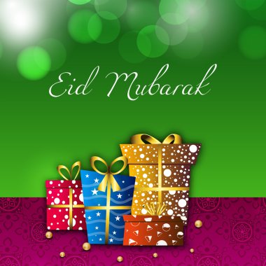 soyut Müslüman topluluk festival eid mubarak arka plan.