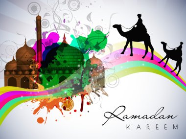 Konsept için Müslüman topluluk kutsal ayı Ramazan kareem.