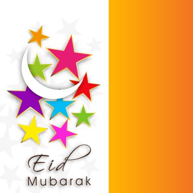 soyut Müslüman topluluk festival eid mubarak arka plan.