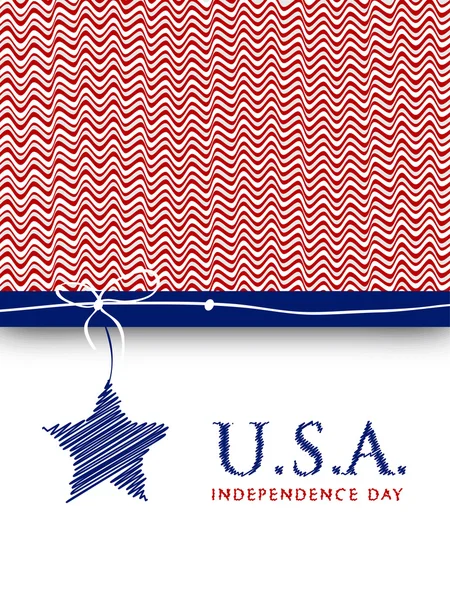 4th of July, American Independence Day background. — Stock Vector