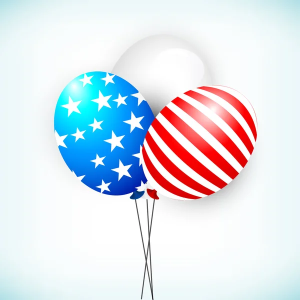4 de julho, fundo do Dia da Independência Americana . —  Vetores de Stock