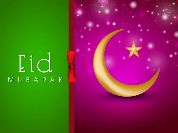 Abstrakte muslimische Community Festival eid mubarak Hintergrund. — Stockvektor