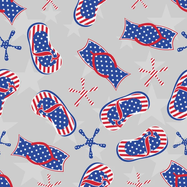 Seamless pattern for 4th of July, American Independence Day. — Stock Vector