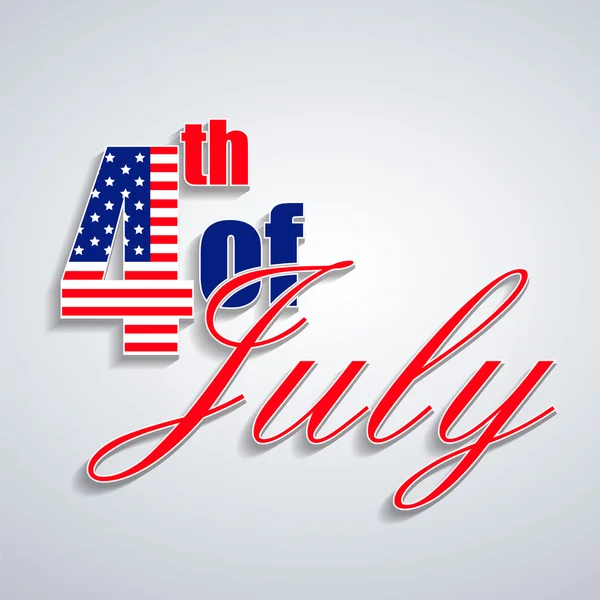 4 de julio, Día de la Independencia Americana . — Vector de stock