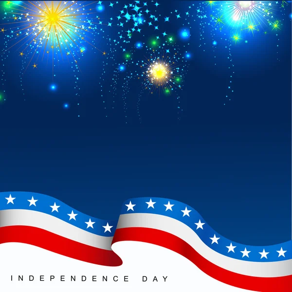4 juli, Amerikaanse onafhankelijkheidsdag achtergrond. — Stockvector