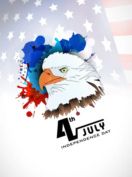 4 juli, Amerikaanse onafhankelijkheidsdag achtergrond. — Stockvector