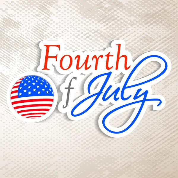 4 juillet, fond de fête de l'indépendance américaine . — Image vectorielle