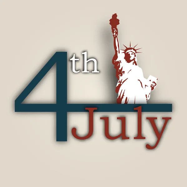 第 4 7 月，美国独立日背景. — 图库矢量图片