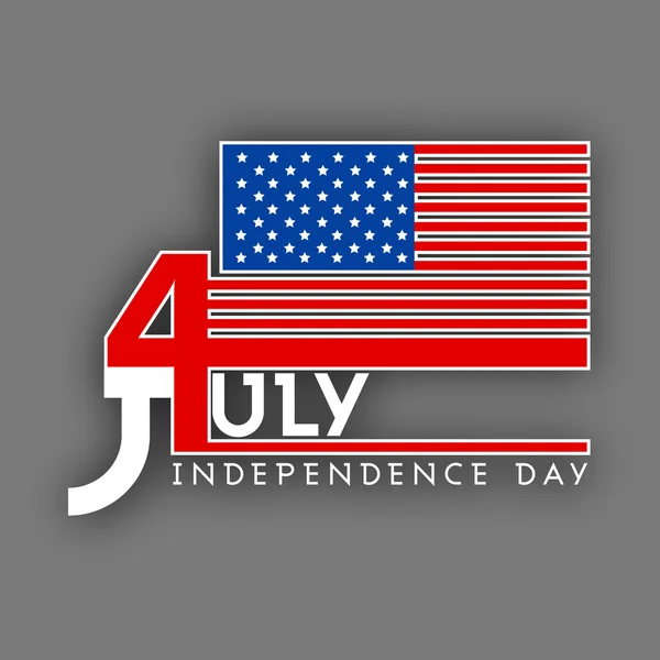 4th of July, American Independence Day background. — Stock Vector