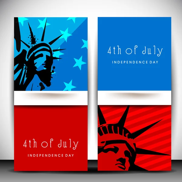 4 de julio, Día de la Independencia Americana . — Archivo Imágenes Vectoriales