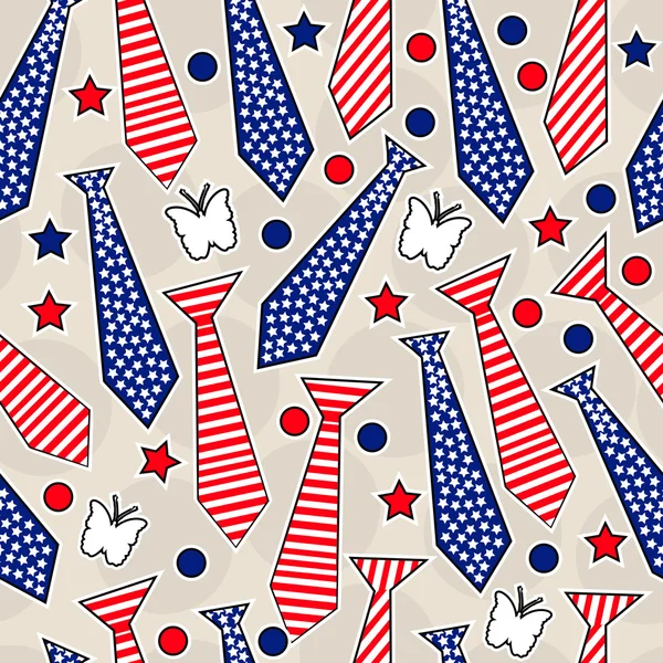 Seamless pattern for 4th of July, American Independence Day. — Stock Vector