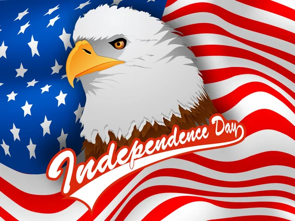 4th of July, American Independence Day background. — Stock Vector