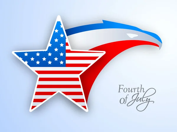 4th of July, American Independence Day background. — Stock Vector