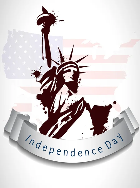 4. Juli, amerikanischer Unabhängigkeitstag. — Stockvektor