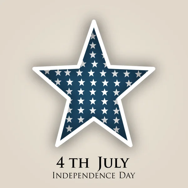 4 июля, День независимости США . — стоковый вектор