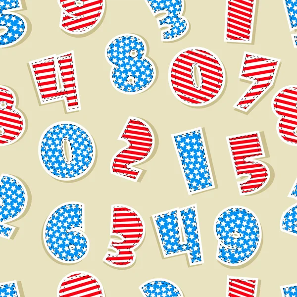 Seamless pattern for 4th of July, American Independence Day. — Stock Vector