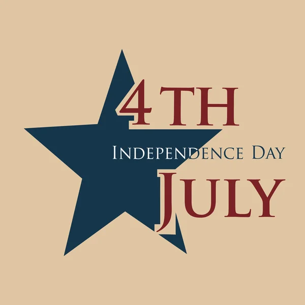 4. Juli, amerikanischer Unabhängigkeitstag. — Stockvektor