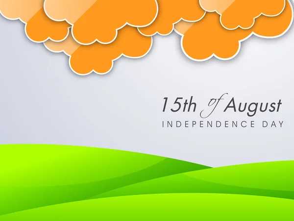 Jour de l'indépendance indienne arrière-plan . — Image vectorielle