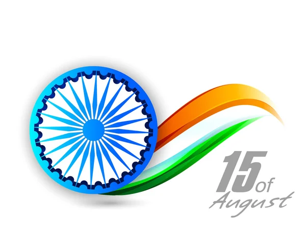 Fondo del Día de la Independencia India . — Vector de stock