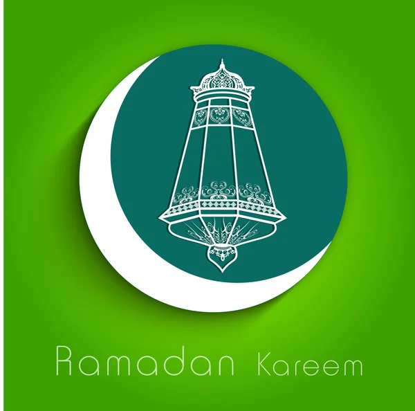 Concept for Muslim community Holy Month of Ramadan Kareem. — Stock Vector