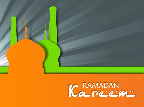 Koncepcja dla społeczności muzułmańskiej świętego miesiąca ramadan kareem. — Wektor stockowy