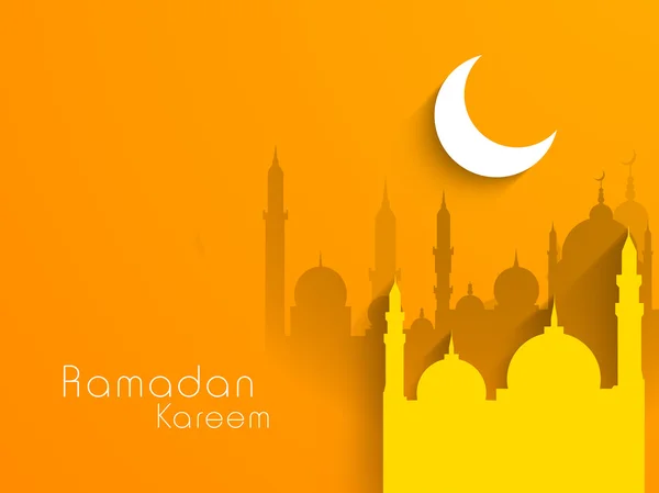 Conceito para a comunidade muçulmana Mês Santo do Ramadã Kareem . — Vetor de Stock