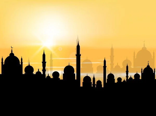 Concetto per la comunità musulmana Mese Santo del Ramadan Kareem . — Vettoriale Stock