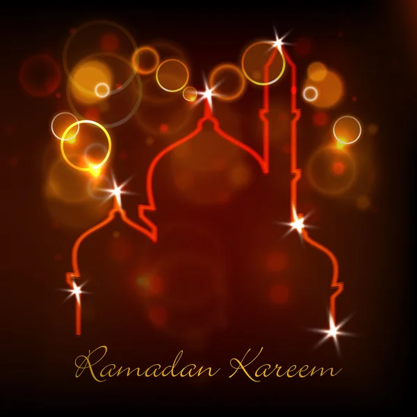 Concept pour la communauté musulmane Mois sacré du Ramadan Kareem . — Image vectorielle